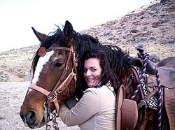Kristina with equine friend